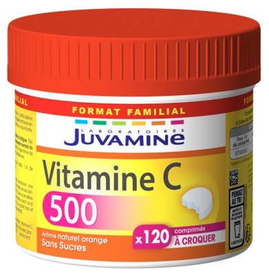 Juvamine Vitamin C 500 120 Tablets to Crunch