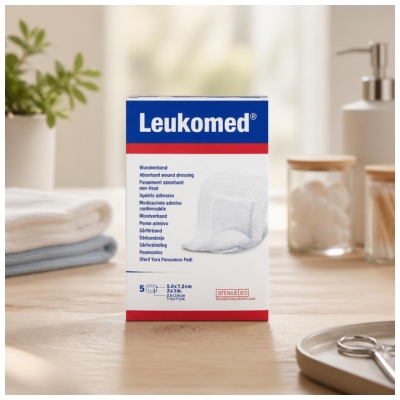 Essity Leukomed 5 Absorberend Vliesverband 5 x 7,2 cm