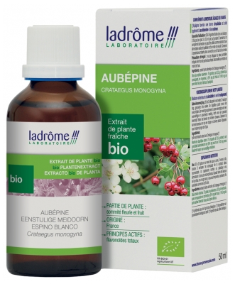 Ladrôme Extrait de Plante Fraîche Bio Aubépine 50 ml