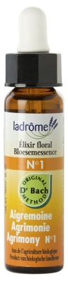 Ladrôme Flowers of Bach Floral Elixir N°1: Agrimony Organic 10ml