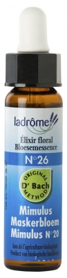 Ladrôme Bach Flower Remedies nr 26: Mimulus Organic 10 ml