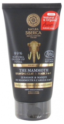 Natura Siberica Men The Mammoth Shaving Clay & Mask 2-in-1 150ml