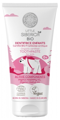 Natura Siberica Little Siberica Organic Toothpaste for Kids Arctic  Raspberry 60ml