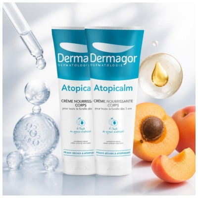 Dermagor Atopicalm Nährende Körpercreme 2 x 250 ml
