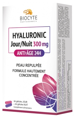 Biocyte Hyaluronic Jour/Nuit 300 mg Anti-Âge 24H 60 Gélules