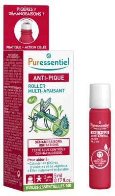 Puressentiel Anti-Sting Multi-Soothing Roller Organic 5ml