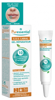 Puressentiel SOS Lips Repair Gel with 10 Essential Oils 5ml