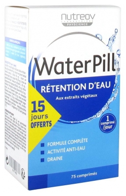 Nutreov Water Pill Rétention d'Eau 75 Comprimés (à consommer de préférence avant fin 10/2021)