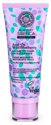 Natura Siberica Blueberry Siberica Cream To Foam Face Cleanser 100ml