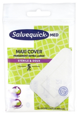 Salvequick Med Maxi Cover Pansement Extra-Large 5 Pansements