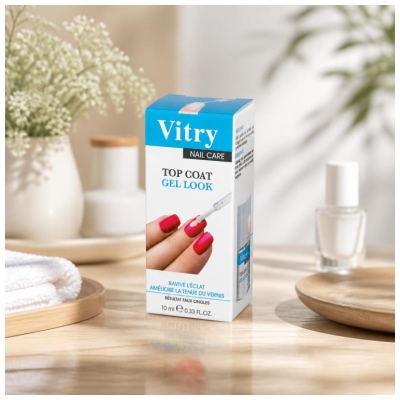 Vitry Nail Care Top Coat Gel Look 10 ml