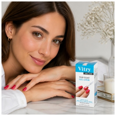 Vitry Nail Care Top Coat Gel Look 10 ml