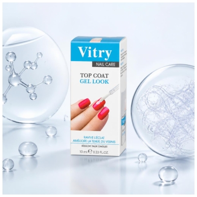 Vitry Nail Care Top Coat Gel Look 10 ml