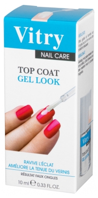 Vitry Nail Care Top Coat Gel Look 10ml