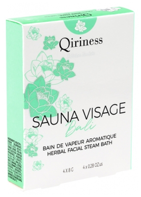 Qiriness Sauna Visage Herbal Facial Steam Bath Bali Limited Edition 4 Tablets x 8g