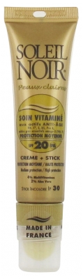 Soleil Noir Soin Vitaminé Crème SPF20 20 ml + Stick SPF30 2 g