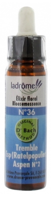 Ladrôme Fleurs De Bach Elixir Floral N°36 : Tremble Bio 10 ml