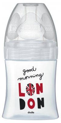 Dodie Glass Baby Bottle Sensation+ 150ml Flow 1 0-6 Months - Model: London