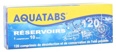 Aquatabs Réservoirs 120 Comprimés Effervescents