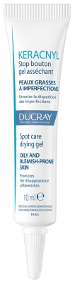Ducray Keracnyl Gel de Secado de Botones Stop 10 ml