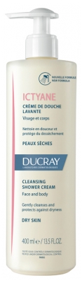 Ducray Ictyane Crème de Douche Lavante Peaux Sèches 400 ml