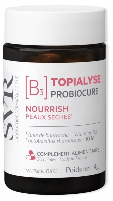 SVR Topialyse Probiocure Nourrish Dry Skin 30 Capsules