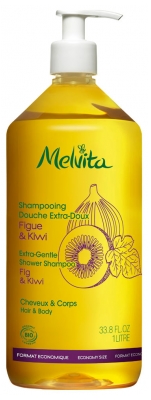 Melvita Bio Nežni Šampon in Gel za Prhanje 1 L
