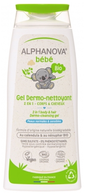 Alphanova Baby Dermo-Cleansing Gel Organic 200ml