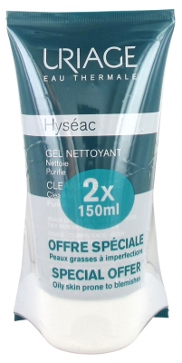 Uriage Hyséac Gel Limpiador Juego de 2 x 150 ml