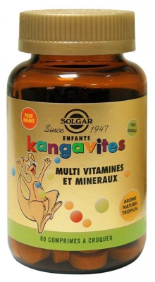 Solgar Kangavites Natural Tropical Complete Multivitamin & Mineral 60 Chewable Tablets