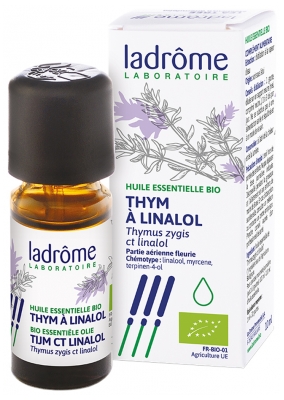Ladrôme Huile Essentielle Thym à Linalol (Thymus zygis ct linalol) Bio 10 ml