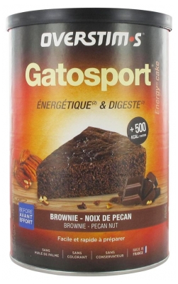Overstims Gatosport 400g - Flavour : Brownie - Pecan Nuts (to consume preferably before the end of 10/2021)