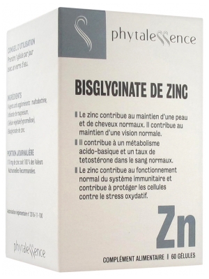 Phytalessence Bisglycinate de Zinc 60 Gélules