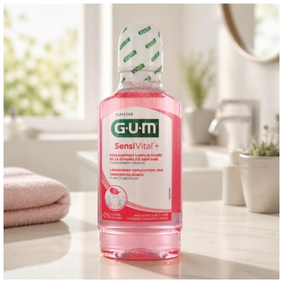 GUM Sensivital+ Fluorid-Mundbad 300 ml