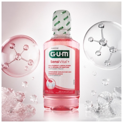 GUM Sensivital+ Fluoride Mondwater 300 ml
