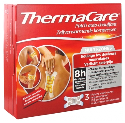 ThermaCare Patch Auto-Chauffant 8h Multi-Zones 3 Patchs