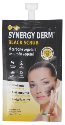 Incarose Synergy Derm Black Scrub with Vegetable Charcoal 15ml
