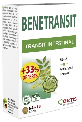 Ortis Bénétransit Intestinal Transit 54 Tabletki + 18 Tabletek Gratis