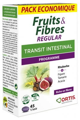 Ortis Frutas & Fibras Regular 45 Comprimidos