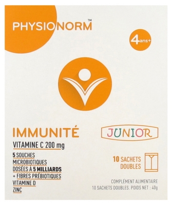 Laboratoire Immubio Physionorm Junior Immunity 10 Double Sachets