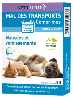 Vetoform Reisziekte Tabletten Hond en Kat 30 Tabletten