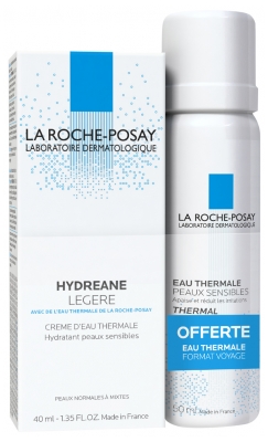 La Roche-Posay Hydreane Légère 40 ml + Eau Thermale 50 ml Offert