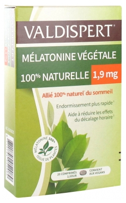 Valdispert Vegetal Melatonin 100% Natural 1.9mg 20 Tablets