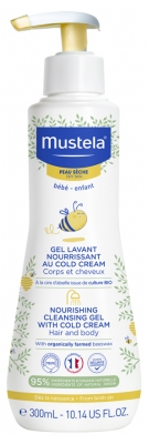 Mustela Gel Lavant Nourrissant au Cold Cream à la Cire d'Abeille 300 ml