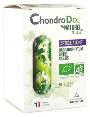 Laboratoires Genevrier ChondroDol Naturel Articulations Bio 60 Gélules