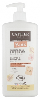 Cattier Kids 2in1 Shower Shampoo Organic Marshmallow Flower Fragrance 500 ml