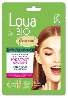 Loua Bio Fugtgivende Beroligende Bio Stofansigtsmaske 15 ml