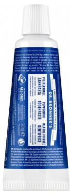Pasta de dinți Dr Bronner's cu Mentă Piperată 105 ml