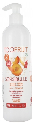 Toofruit Sensibulle High Tolerance Shower Jelly Apricot Peach Organic 400ml