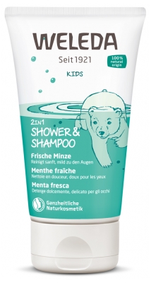 Weleda Kids Douche & Shampoing 2-en-1 Menthe Fraîche 150 ml
